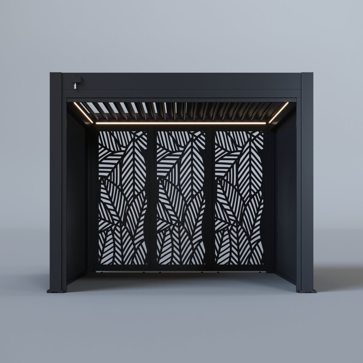 Palm decorative panel