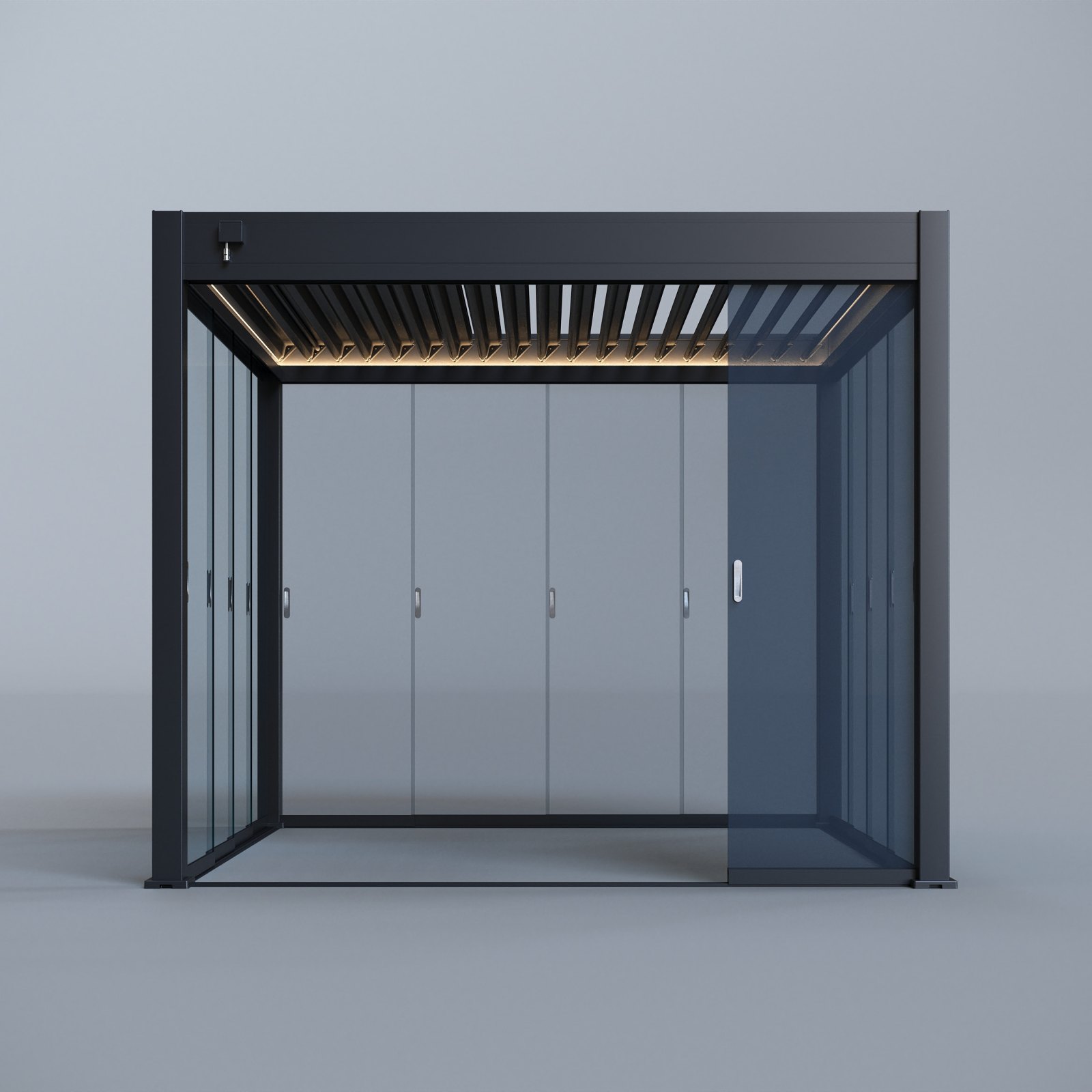 Glass side panel