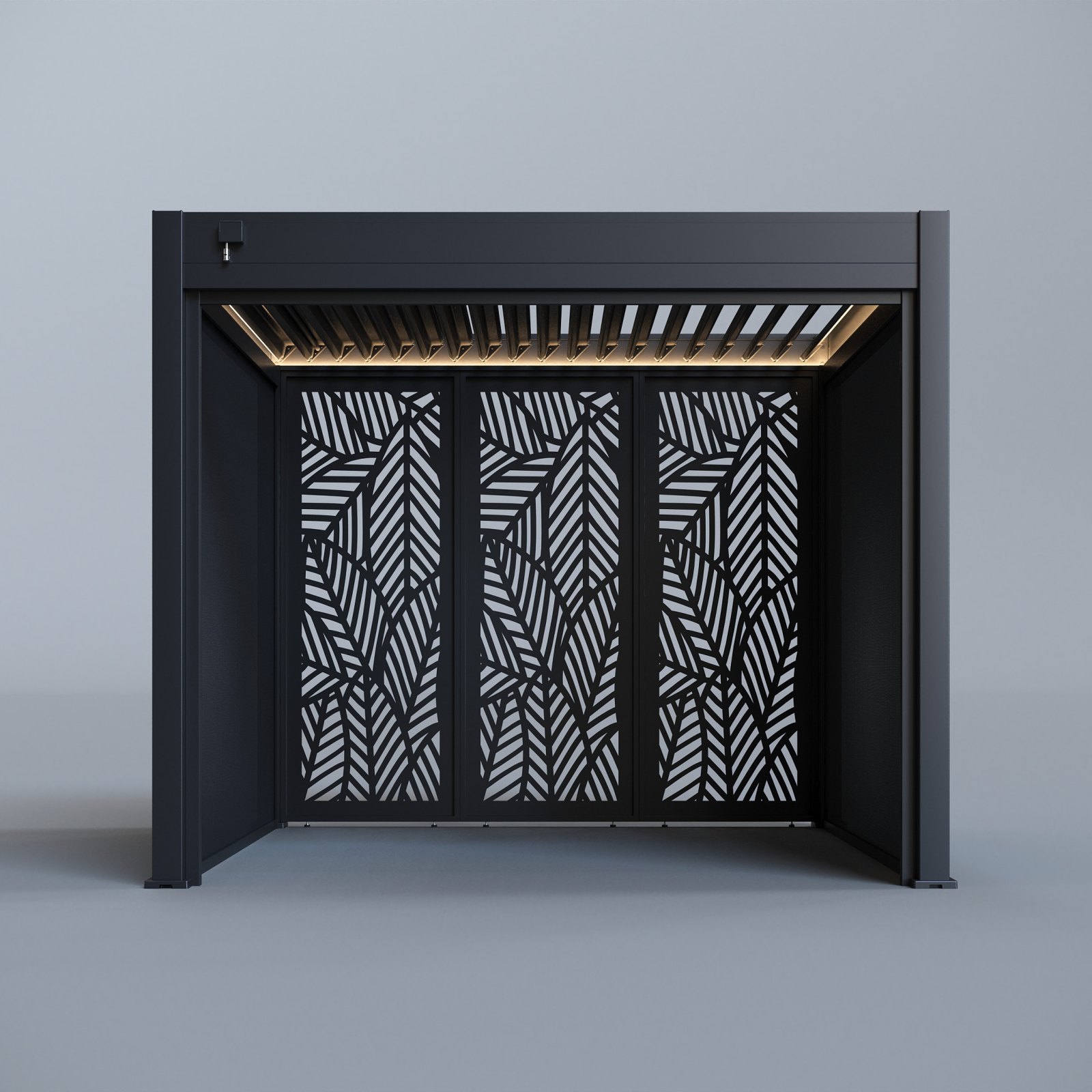 Palm decorative panel