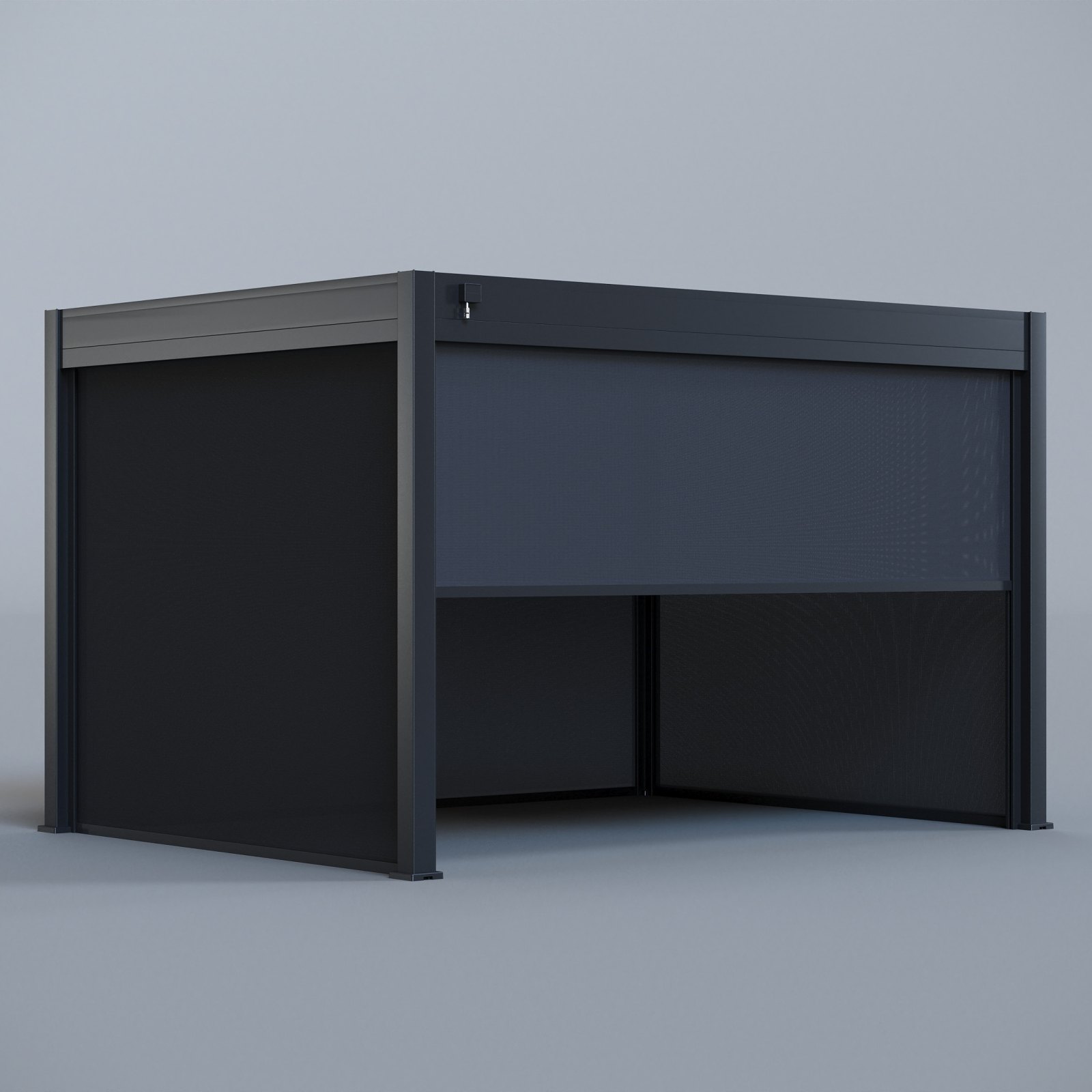 Pergola Pro with all blinds lowered